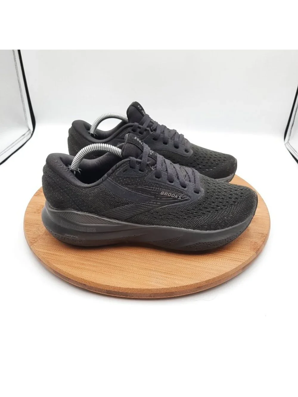 Brooks Adrenaline GTS 24 Womens Size 6.5 Shoes Triple Black Running Sneakers